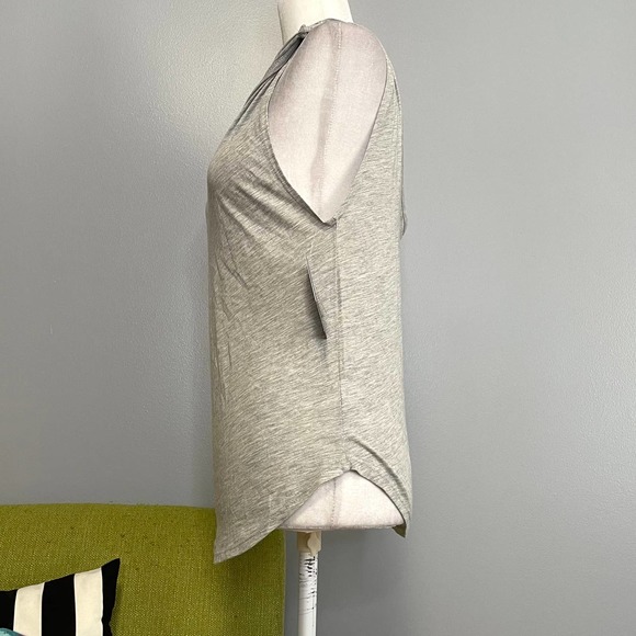 Melrose and Market Grey Cotton Twist Strap Tank Top NEW XS - Picture 3 of 5